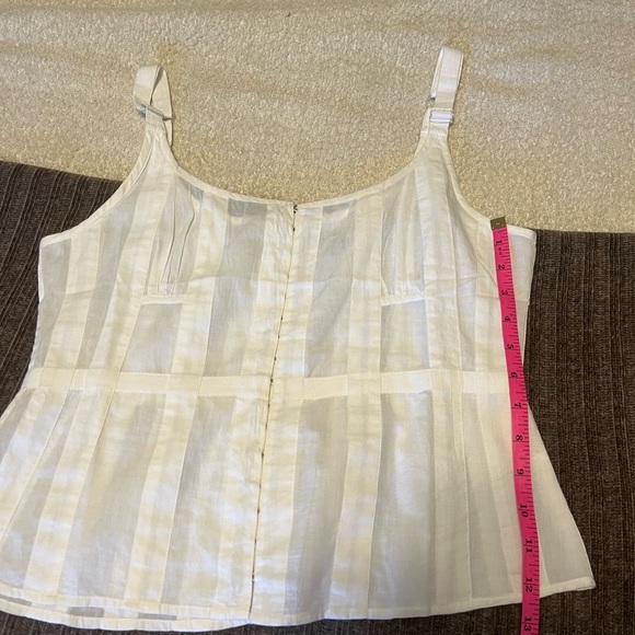 Gretchen Scott Designs White Tank- Small - Picture 4 of 5
